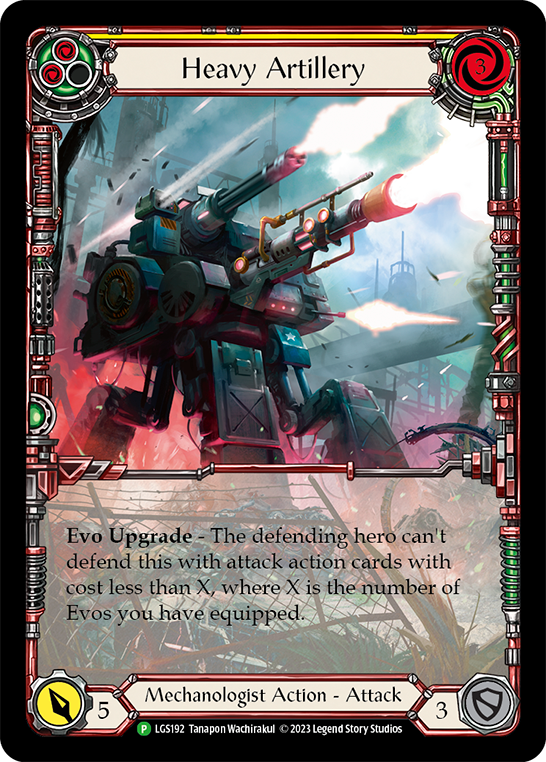 Heavy Artillery (Yellow) Rainbow Foil Promo