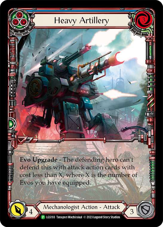 Heavy Artillery (Blue) Rainbow Foil Promo