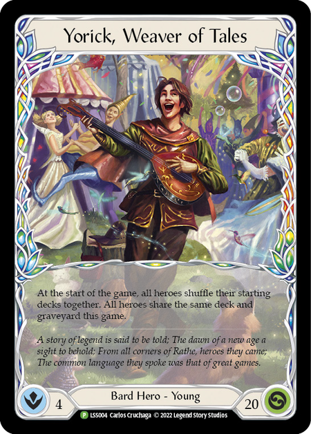 Yorick, Weaver of Tales Double Sided Cold Foil (Sealed) Promo