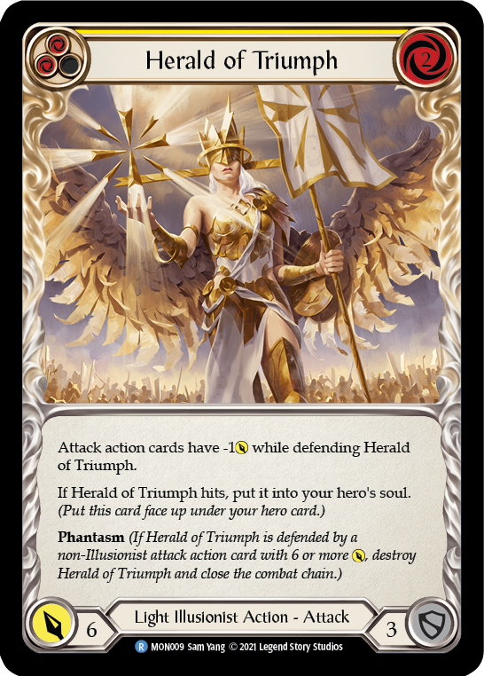 Herald of Triumph (Yellow) Rainbow Foil