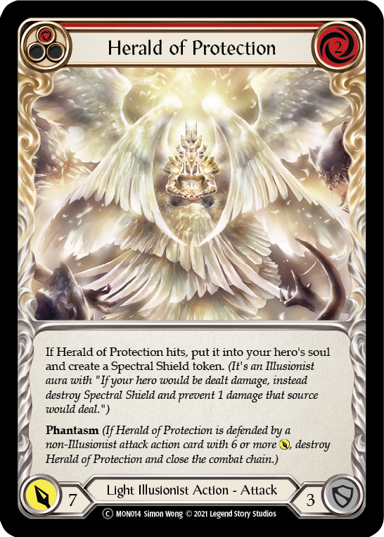 3x Herald of Protection (Red) (Unlimited)