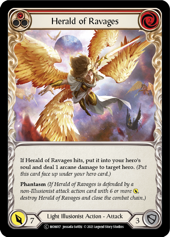 3x Herald of Ravages (Red) (Unlimited)