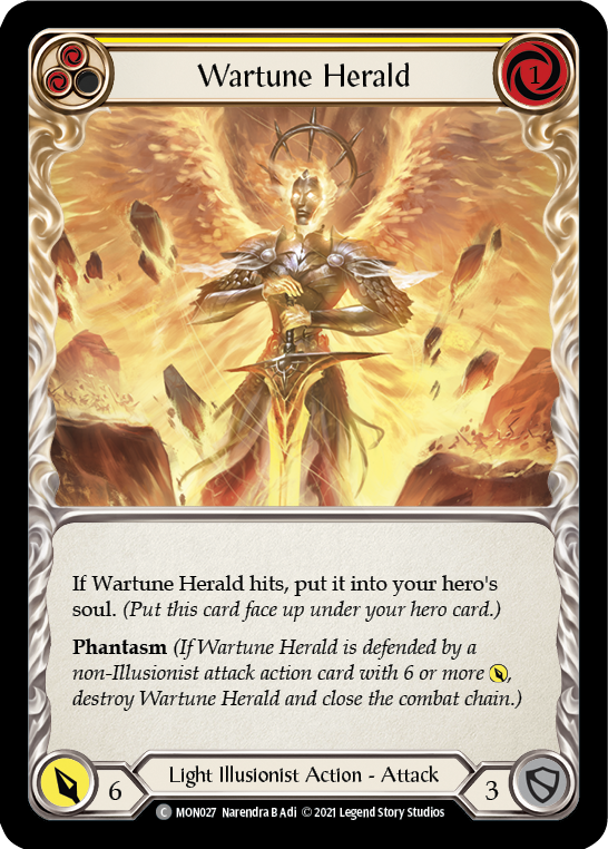 Wartune Herald (Yellow) Rainbow Foil