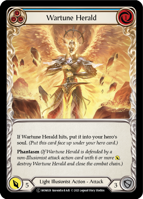 3x Wartune Herald (Blue) (Unlimited)