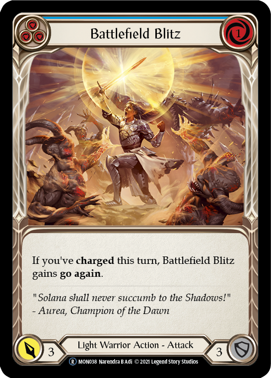 Battlefield Blitz (Blue) Rainbow Foil (Unlimited)