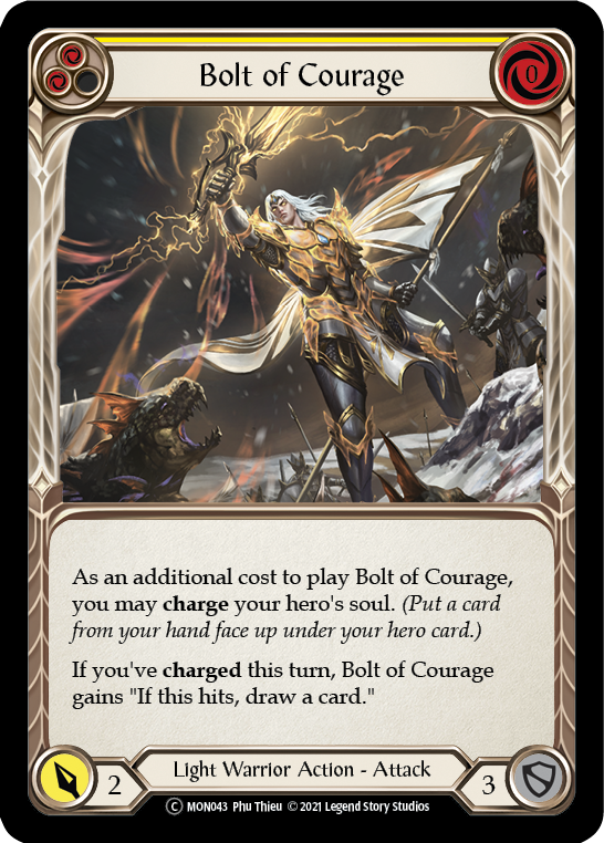 3x Bolt of Courage (Yellow) (Unlimited)