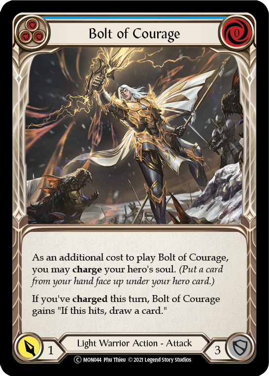 3x Bolt of Courage (Blue) (Unlimited)