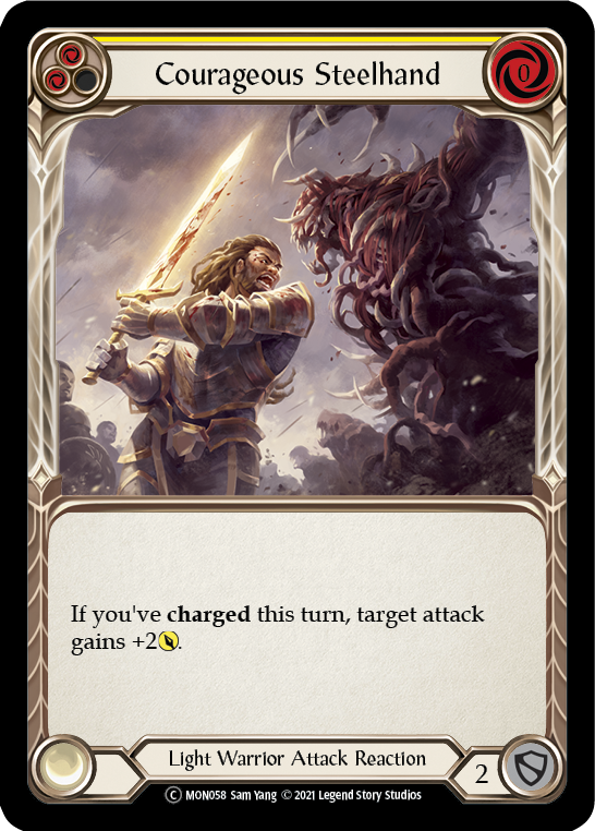 3x Courageous Steelhand (Yellow) (Unlimited)