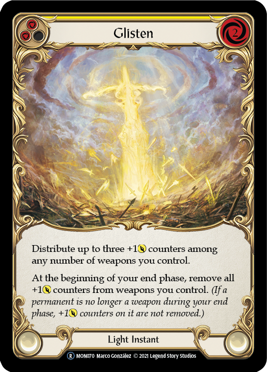 Glisten (Yellow) Rainbow Foil (Unlimited)