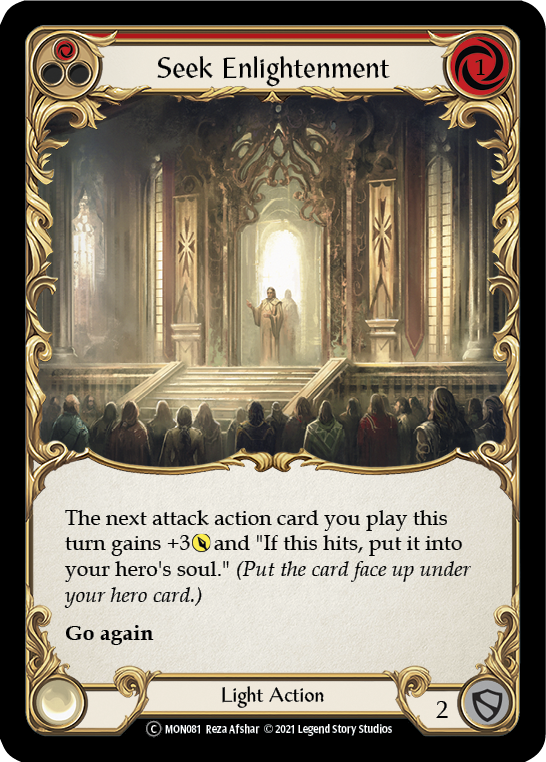 Seek Enlightenment (Red) Rainbow Foil (Unlimited)