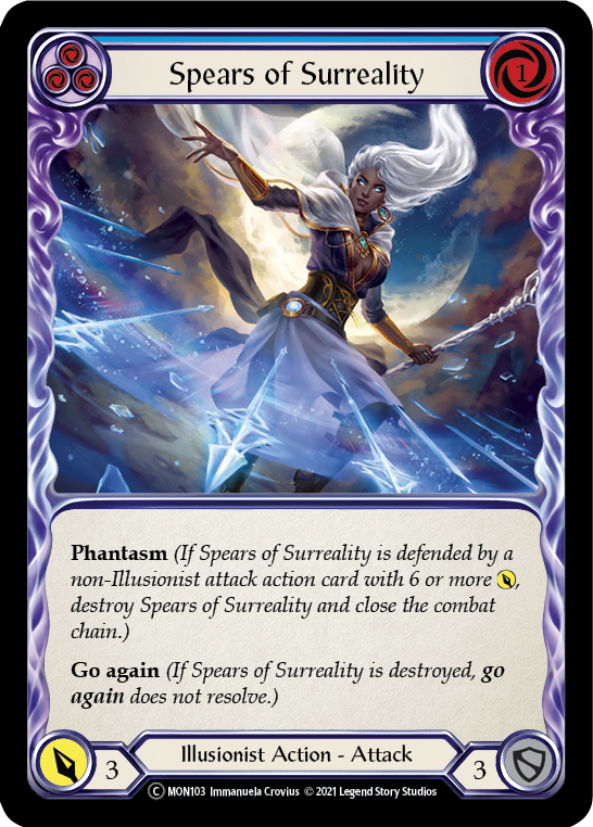3x Spears of Surreality (Blue) (Unlimited)