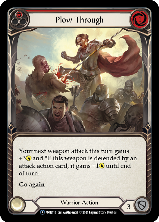 Plow Through (Red) Rainbow Foil (Unlimited)
