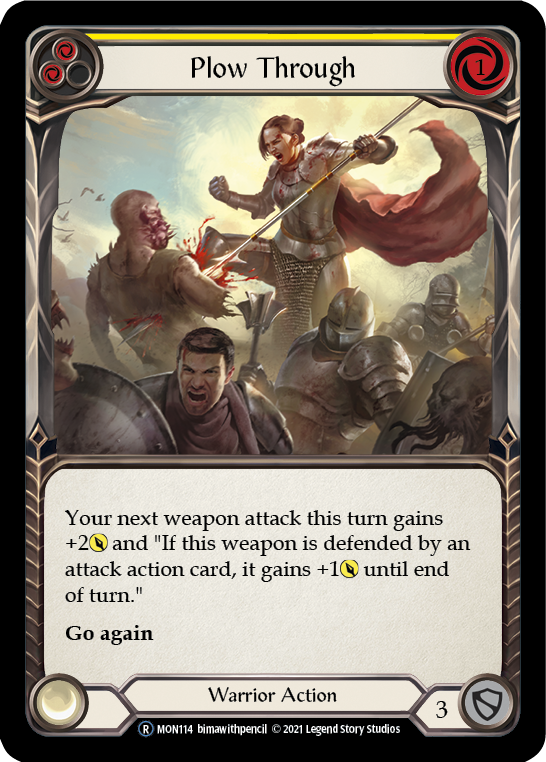 Plow Through (Yellow) Rainbow Foil (Unlimited)