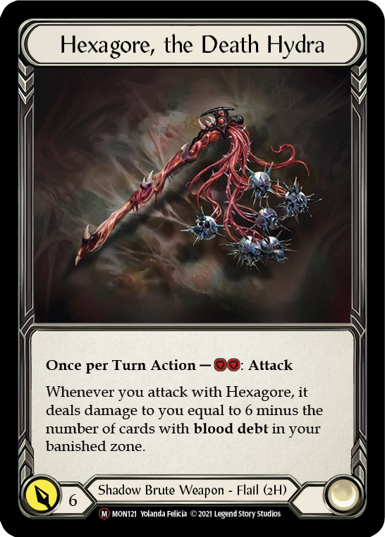 Hexagore, the Death Hydra Rainbow Foil (Unlimited)