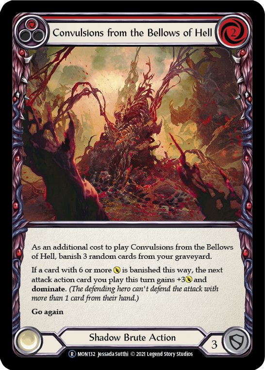 3x Convulsions from the Bellows of Hell (Red) (Unlimited)