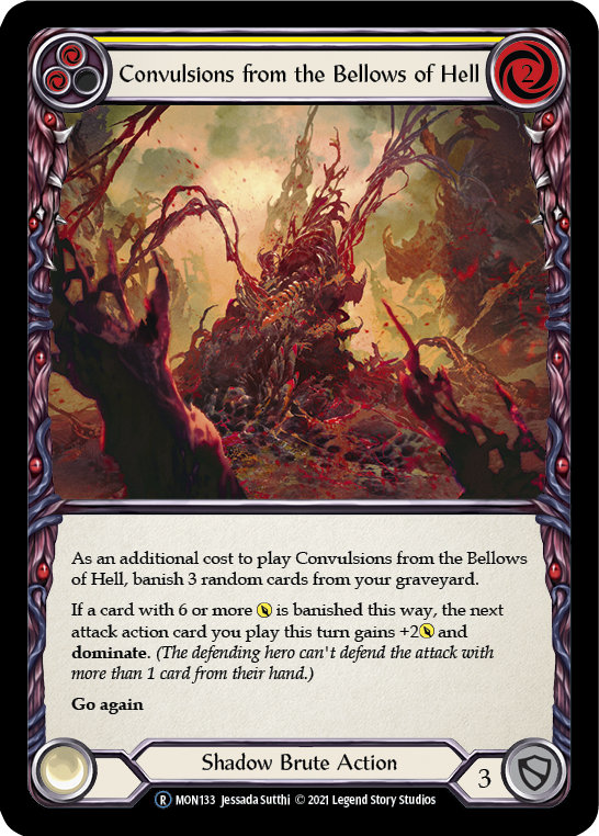Convulsions from the Bellows of Hell (Yellow) Rainbow Foil (Unlimited)