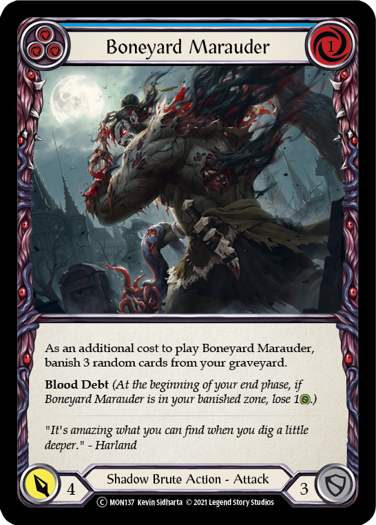 3x Boneyard Marauder (Blue) (Unlimited)