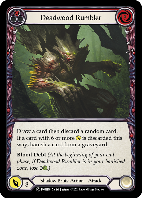 3x Deadwood Rumbler (Red) (Unlimited)