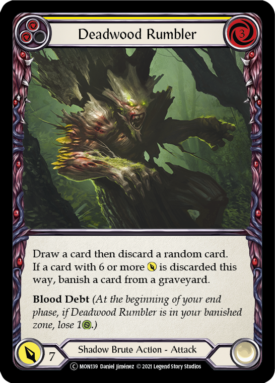 3x Deadwood Rumbler (Yellow) (Unlimited)