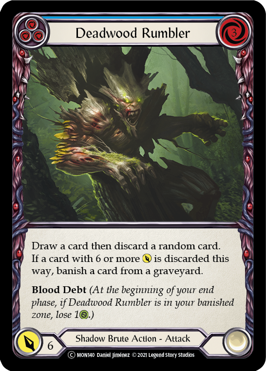 3x Deadwood Rumbler (Blue) (Unlimited)