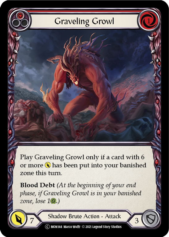 3x Graveling Growl (Red) (Unlimited)