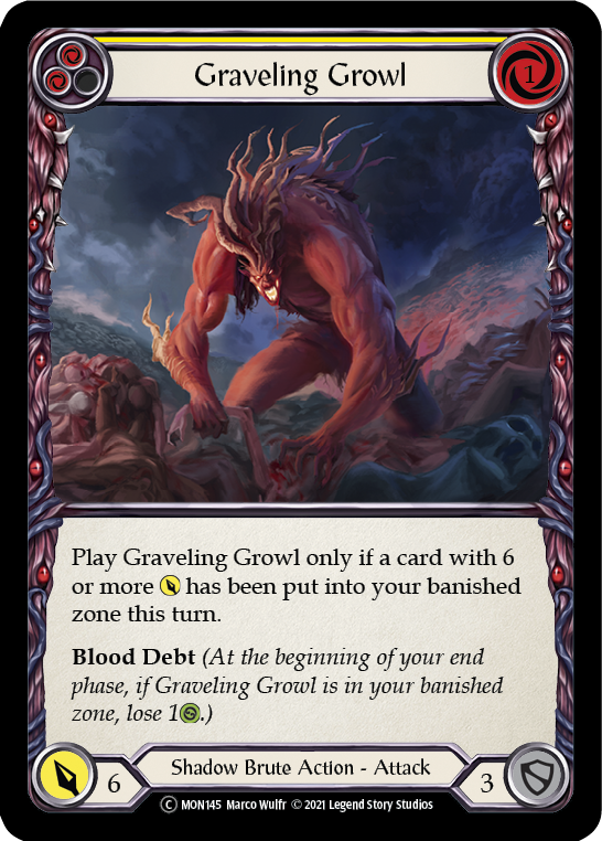 3x Graveling Growl (Yellow) (Unlimited)