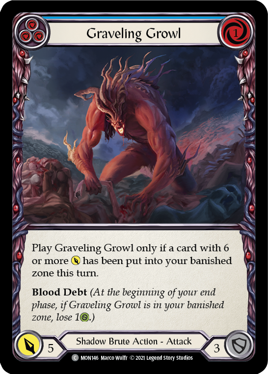 3x Graveling Growl (Blue)