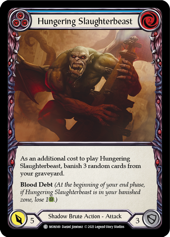 3x Hungering Slaughterbeast (Blue)