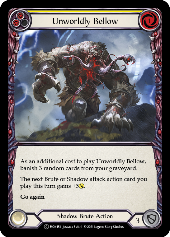 3x Unworldly Bellow (Yellow) (Unlimited)