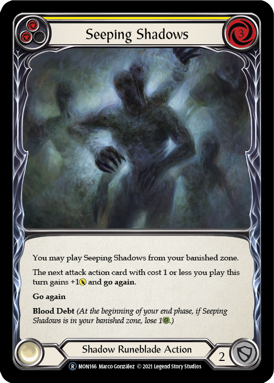 3x Seeping Shadows (Yellow) (Unlimited)