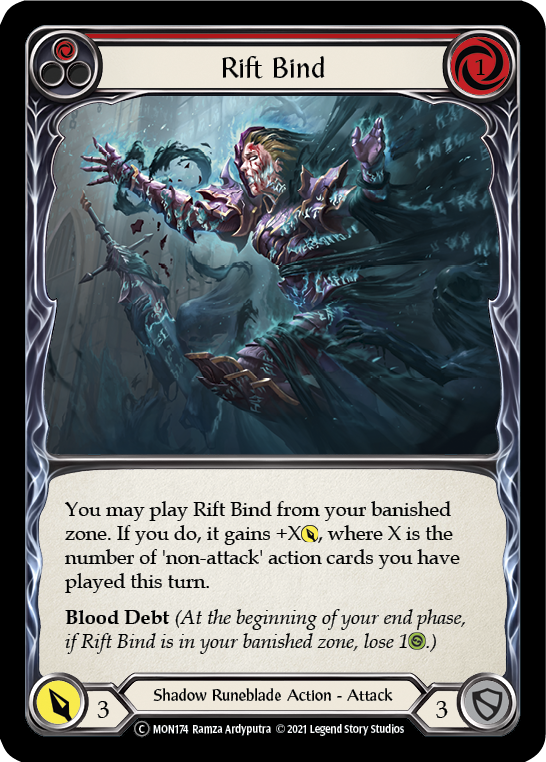 Rift Bind (Red) Rainbow Foil (Unlimited)