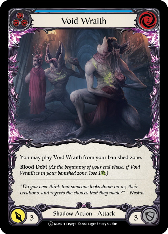 Void Wraith (Blue) Rainbow Foil (Unlimited)