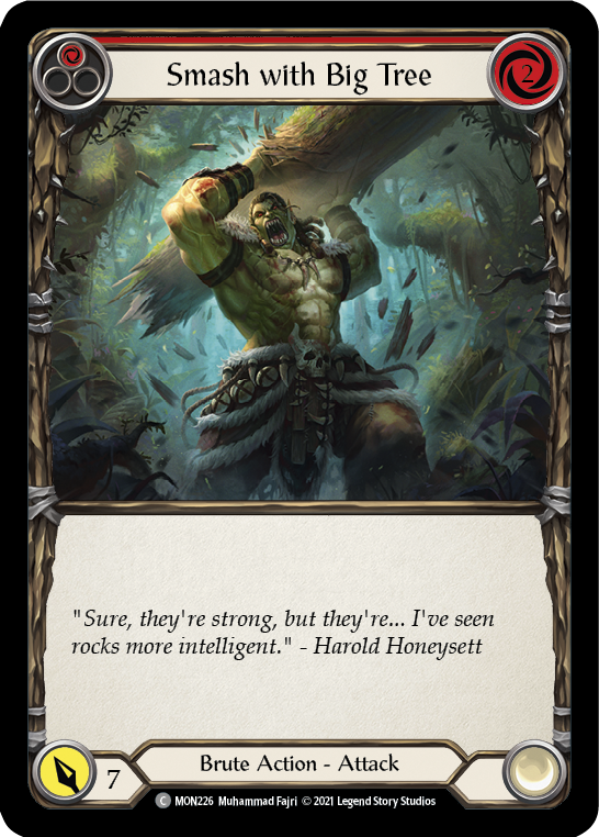 3x Smash with Big Tree (Red)