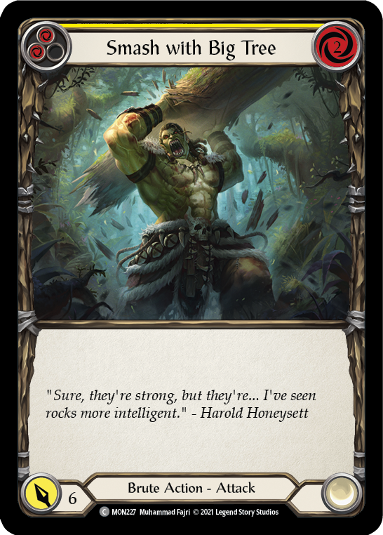 Smash with Big Tree (Yellow) Rainbow Foil