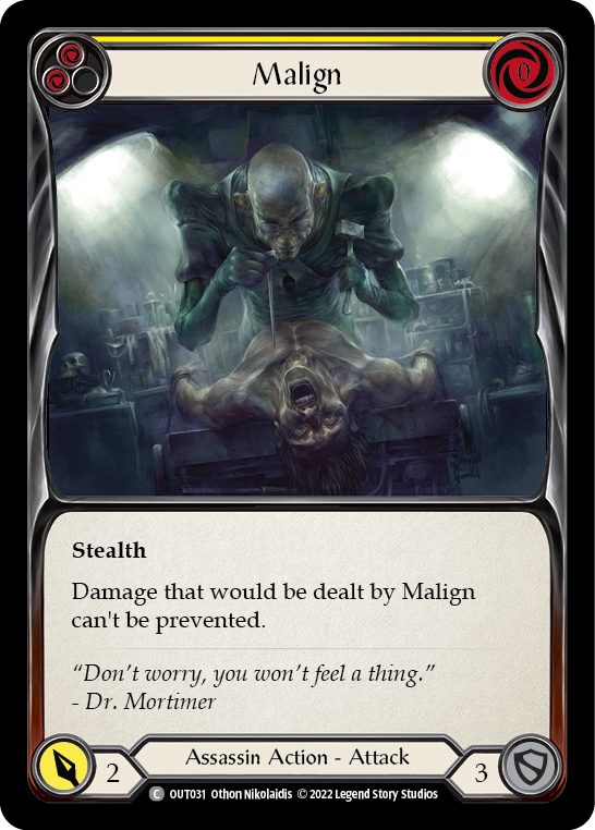 Malign (Yellow) Rainbow Foil