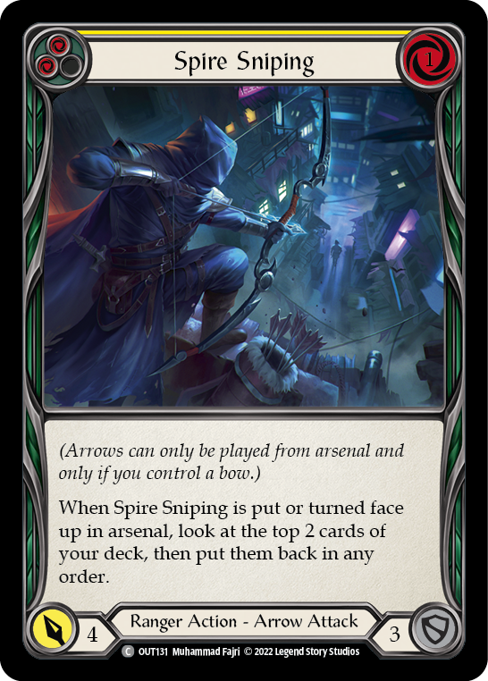 Spire Sniping (Yellow) Rainbow Foil