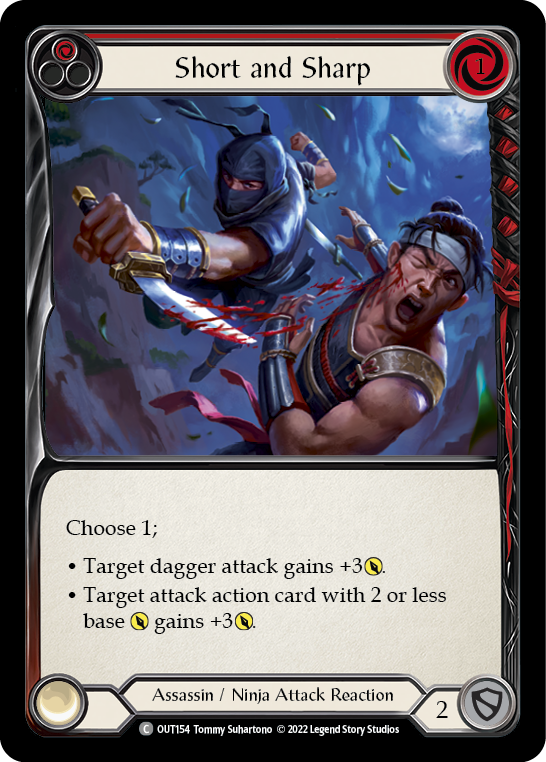 Short and Sharp (Red) Rainbow Foil
