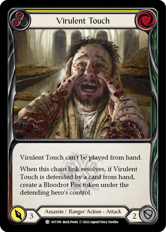 Virulent Touch (Yellow) Rainbow Foil