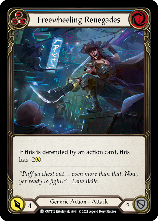 Freewheeling Renegades (Blue) Rainbow Foil