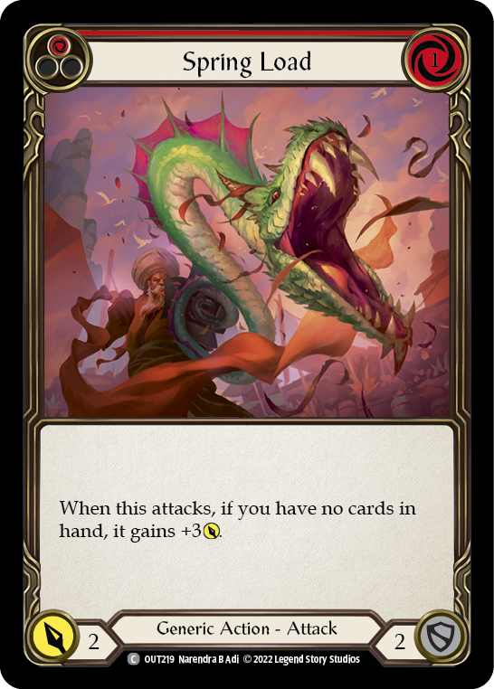 Spring Load (Red) Rainbow Foil