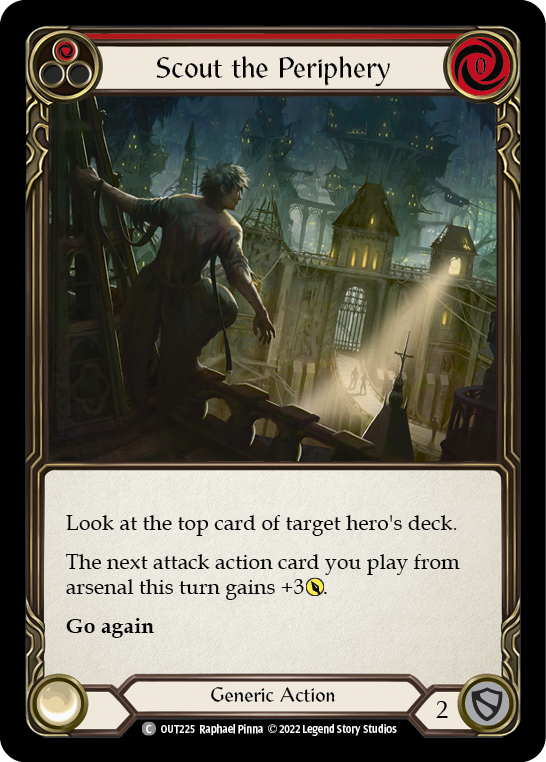 Scout the Periphery (Red) Rainbow Foil