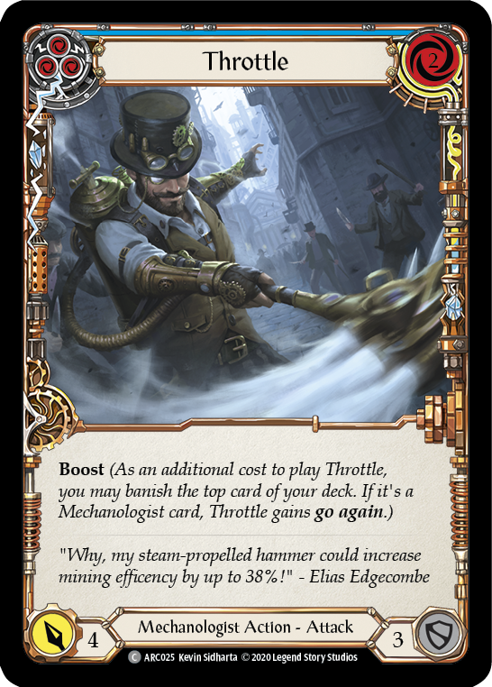 Throttle (Blue) Rainbow Foil (Unlimited)