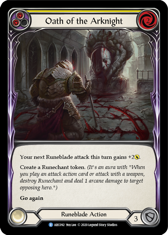 Oath of the Arknight (Yellow) Rainbow Foil (Unlimited)