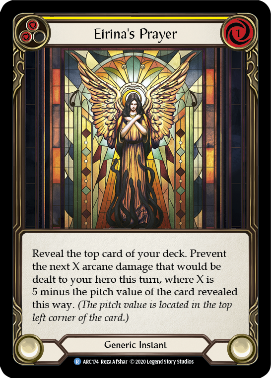 Eirina's Prayer (Yellow) Rainbow Foil (Unlimited)