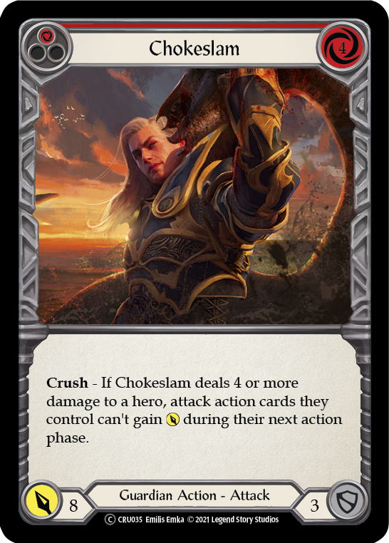 Chokeslam (Red) Rainbow Foil (Unlimited)