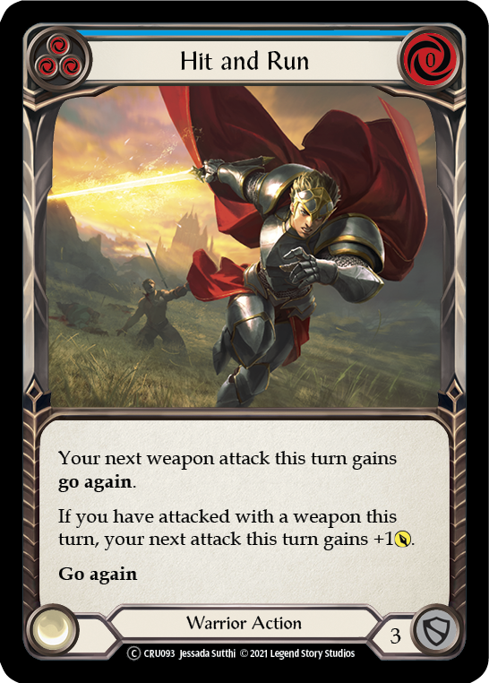 Hit and Run (Blue) Rainbow Foil (Unlimited)