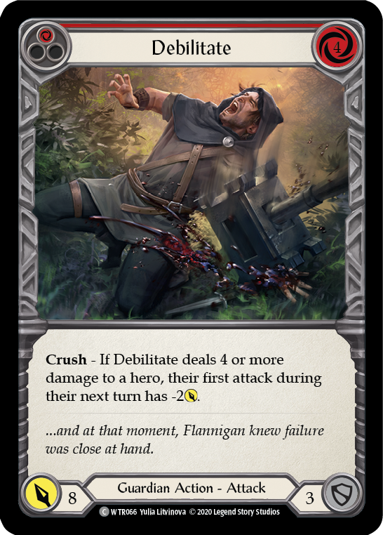 3x Debilitate (Red) (Unlimited)
