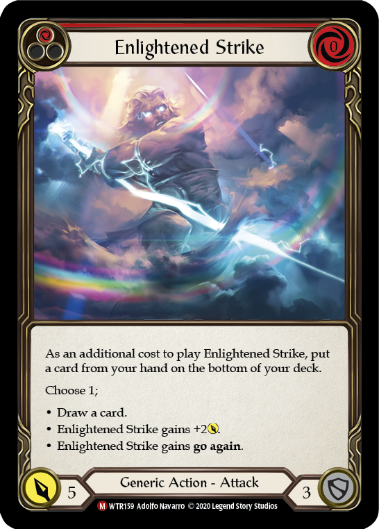Enlightened Strike Rainbow Foil (Unlimited)