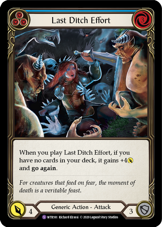 Last Ditch Effort Rainbow Foil (Unlimited)