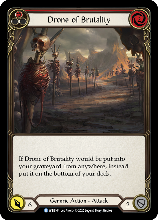 Drone of Brutality (Red) Rainbow Foil (Unlimited)